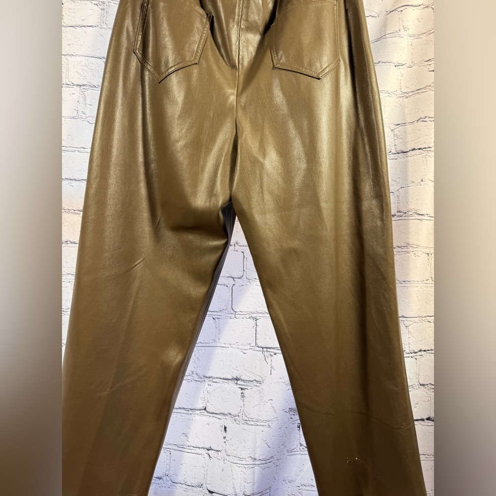 Industry Brown Pleather Pants - Picture 7 of 8